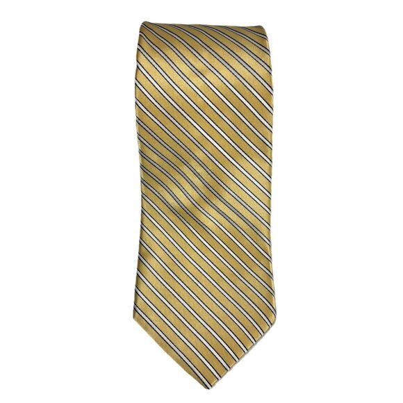 Tommy Hilfiger Mens Silk Necktie Business Formal Made USA Career Preppy Designer - Picture 1 of 6